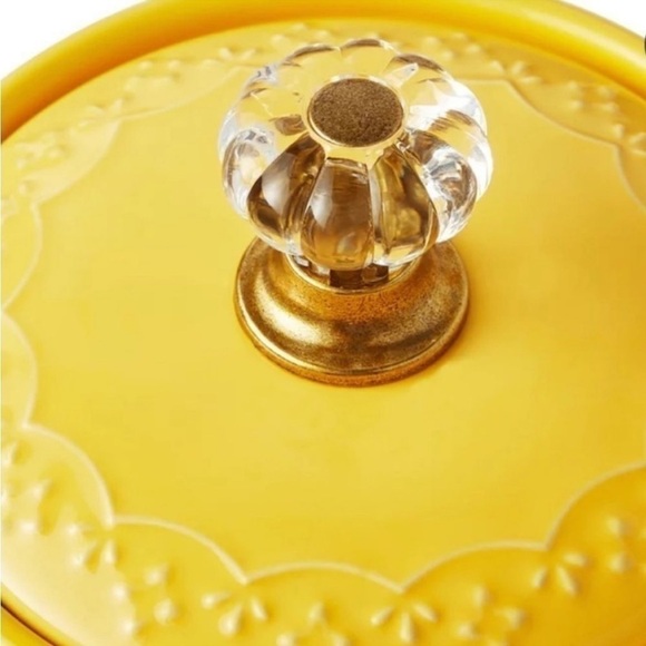 The Pioneer Woman Sweet Romance Garlic Keeper - Yellow Gingham - Picture 4 of 6